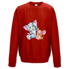 Sweatshort with Print Tom And Jerry Little Heroes - XS  red
