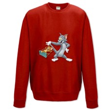 Sweatshort with Print Tom And Jerry Funny Heroes - XS  red