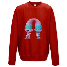 Sweatshort with Print Trolls Little Heroes - XS  red