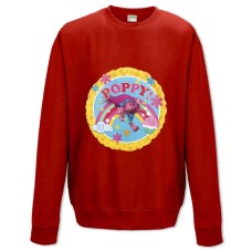 Sweatshort with Print Trolls Poppy - XS  red