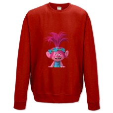 Sweatshort with Print Trolls Poppy Print - XS  red