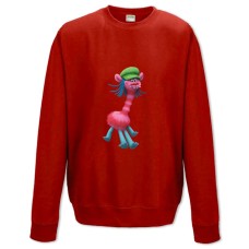 Sweatshort with Print Trolls Cooper - XS  red