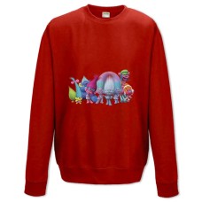 Sweatshort with Print Trolls Main Heroes - XS  red