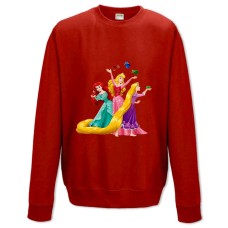 Sweatshort with Print Disney Cute Princess - XS  red