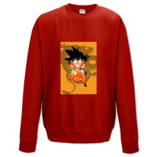 Sweatshort with Print Dragon Ball Orange Print - XS  red