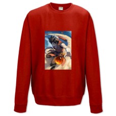 Sweatshort with Print Dragon Ball Realistic Art - XS  red