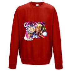 Sweatshort with Print Dragon Ball Cute Art Print - XS  red