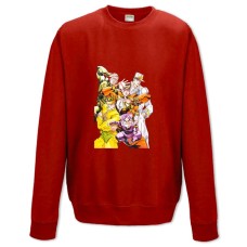 Свитшот с принтом Джоджо Герои - XS красный