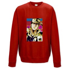 Свитшот с принтом Джоджо Герой - XS красный