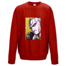 Свитшот с принтом Джоджо Убийца Королева Герой - XS красный