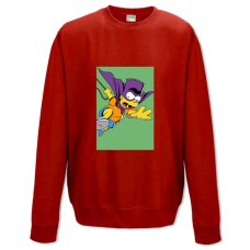 Sweatshort with Print The Simpsons Superhero Bart - XS  red