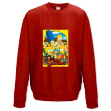 Sweatshort with Print The Simpsons Family Version - XS  red