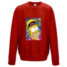 Sweatshort with Print The Simpsons Art Homer - XS  red