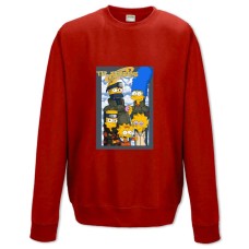 Sweatshort with Print The Simpsons Naruto Edition - XS  red