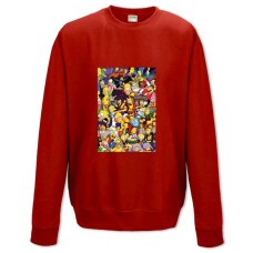 Sweatshort with Print The Simpsons Universe - XS  red