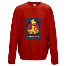 Sweatshort with Print The Simpsons God Of Bar - XS  red