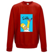Sweatshort with Print The Simpsons Los Simpson - XS  red