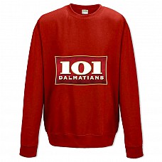 Sweatshort with Print 101 Dalmatians Logo - XS  red