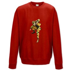 Свитшот с принтом Джоджо Герой Стиль - XS красный