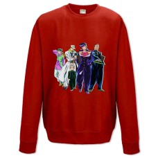 Свитшот с принтом Джоджо Основные Персонажи - XS красный