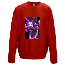 Світшот з принтом Оверлорд Шальтер Героїня - XS червоний