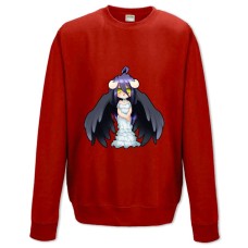 Свитшот с принтом Оверлорд Прикольный Арт Девушка - XS красный