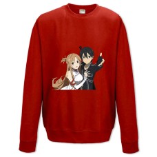 Sweatshort with Print Sword Art Online Kazuto Kirigaya With Asuna - XS  red