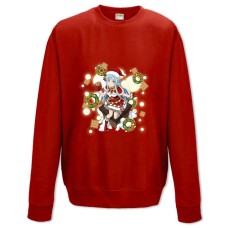 Sweatshort with Print Sword Art Online Christmas Girl - XS  red