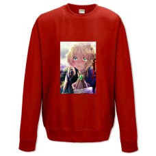 Sweatshort with Print Violet Evergarden Crying Girl - XS  red