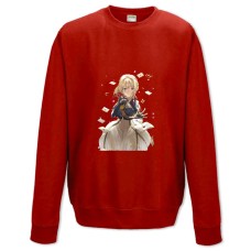 Sweatshort with Print Violet Evergarden Girl - XS  red