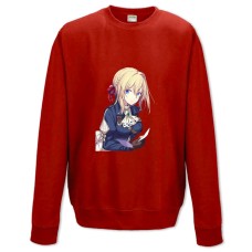 Sweatshort with Print Violet Evergarden Hero Girl - XS  red