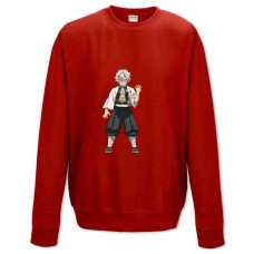 Sweatshort with Print Demon Slayer Kimetsu No Yaiba Haru Ushio - XS  red