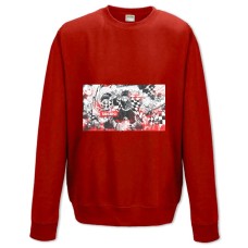 Sweatshort with Print Demon Slayer Kimetsu No Yaiba Tanjirou Print - XS  red