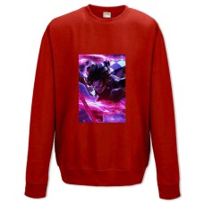 Sweatshort with Print Demon Slayer Kimetsu No Yaiba Tanjirou Hero - XS  red