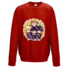 Свитшот с принтом Моб Психо 100 Герои - XS красный