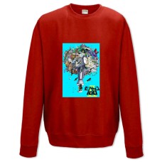 Свитшот с принтом Моб Психо 100 Вселенная - XS красный