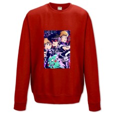 Світшот з принтом Моб Психо 100 Яскравий Принт - XS червоний