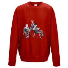 Sweatshort with Print The Promised Neverland Heroes Print - XS  red