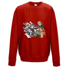 Свитшот с принтом Наруто Герои - XS красный