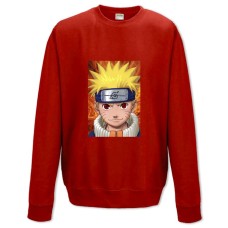 Свитшот с принтом Наруто Лицо - XS красный
