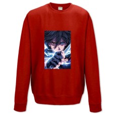 Свитшот с принтом Наруто Саске Учиха - XS красный