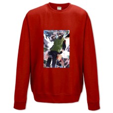 Свитшот с принтом Наруто Какаши - XS красный