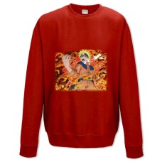 Свитшот с принтом Наруто Сильный - XS красный
