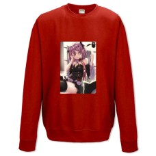 Свитшот с принтом Последний Серафим Красивая Крул Цепеш - XS красный
