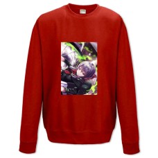 Свитшот с принтом Последний Серафим Шиноа Хираги - XS красный