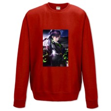 Свитшот с принтом Последний Серафим Асурамару Герой - XS красный