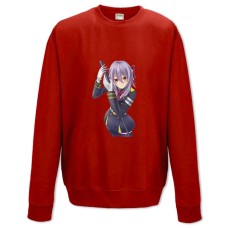 Свитшот с принтом Последний Серафим Шиноа Хираги Герой - XS красный