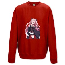 Свитшот с принтом Последний Серафим Крул Цепеш Девушка - XS красный