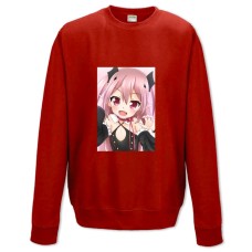 Свитшот с принтом Последний Серафим Прикольная Крул Цепеш - XS красный