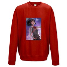 Sweatshort with Print Your Name Mitsuha Miyamizu Hero - XS  red